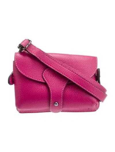 Pre-owned Peserico Leather Crossbody Bag In Pink