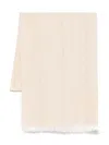Peserico Light Beige Linen Blended Scarf