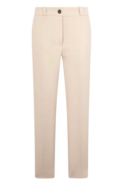 Peserico Light Beige Pants With Minimal And Elegant Design. In Neutral
