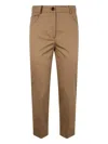 Peserico Light Cotton Satin Stretch Trousers