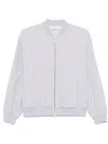 Peserico Bead-embellished Zip-up Sweatshirt In Grey