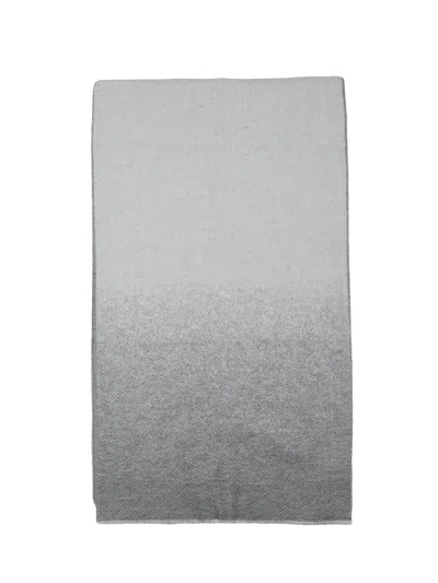 Peserico Light Grey Virgin Wool Scarf In Gray