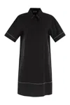 Peserico Women Light Stretch Cotton Satin Midi Dress