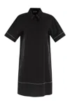 Peserico Women Light Stretch Cotton Satin Midi Dress