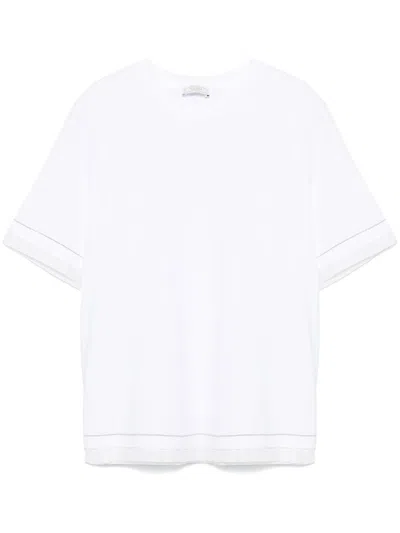 Peserico Lightweight-jersey T-shirt In White