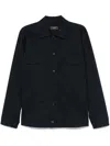 Peserico Lightweight Overshirt In Black