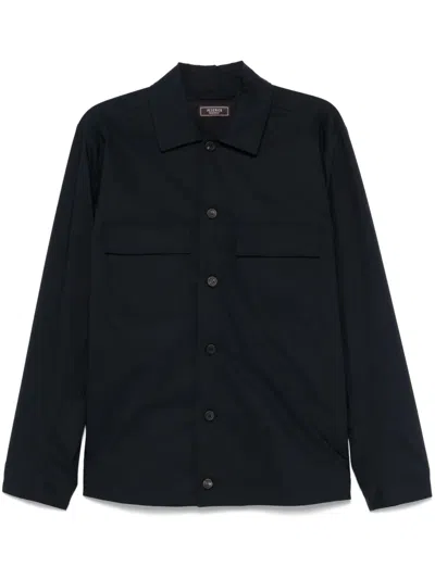Peserico Lightweight Overshirt In Black