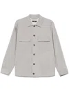 Peserico Lightweight Overshirt In Grey