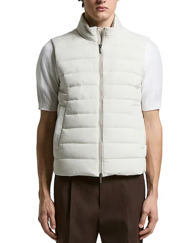 Peserico Lightweight Quilted Down Vest In White