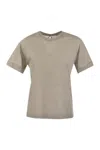 Peserico Lightweight Striped Jersey T-shirt And Punto Luce