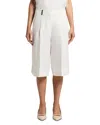 Peserico Linen Bermuda Pants In Multi