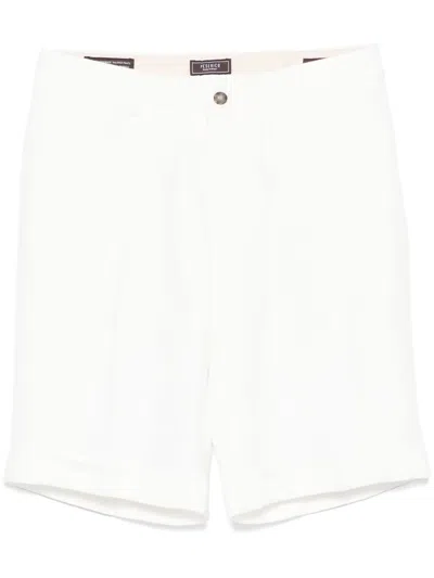 Peserico Linen Bermuda Shorts In White