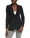 Peserico Linen Blazer In Blue