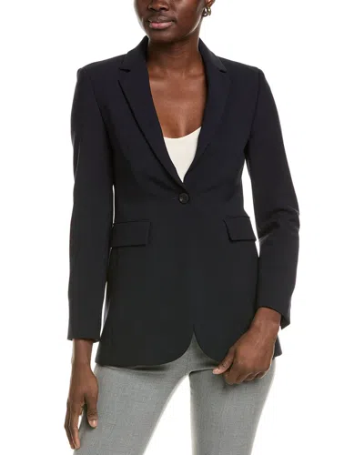 Peserico Linen Blazer In Blue