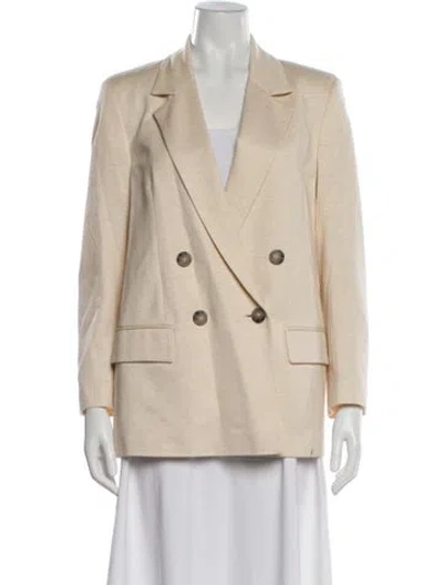 Pre-owned Peserico Linen Blazer In Neutral