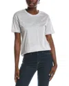 Peserico Linen-blend T-shirt In Grey