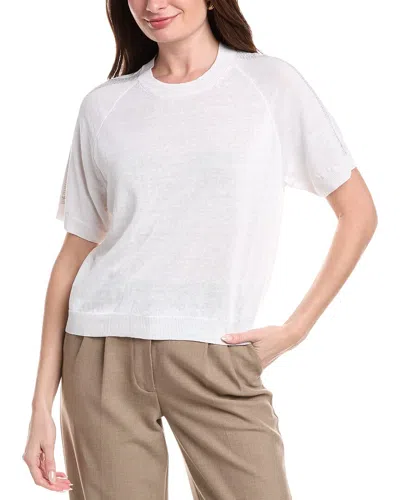 Peserico Linen-blend Top In White