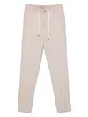 Peserico Linen Chinos In Pink