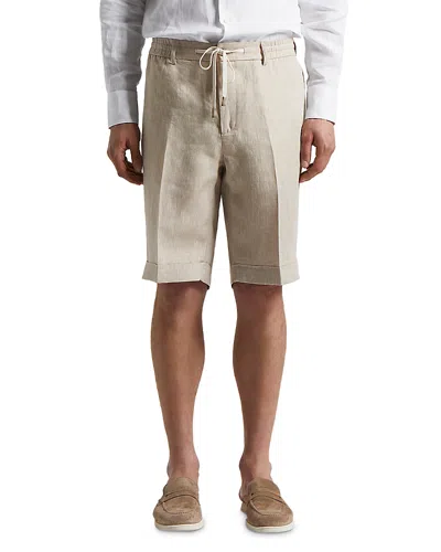 Peserico Linen Drawstring Bermuda Shorts