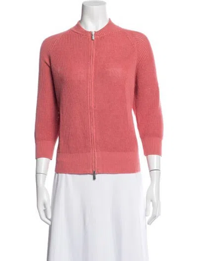 Pre-owned Peserico Linen Jacket In Pink