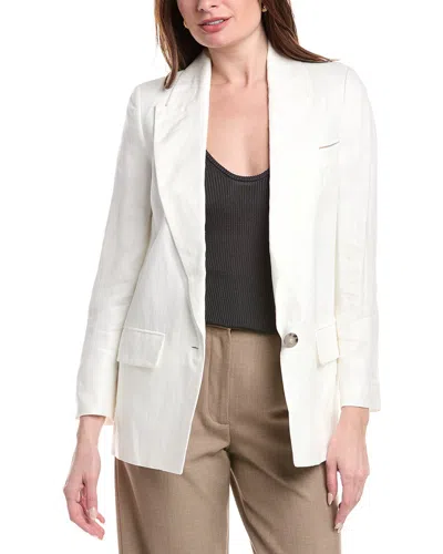 Peserico Linen Jacket In White