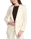 Peserico Linen Jacket In Neutral