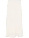 Peserico Linen Maxi Skirt In Neutrals