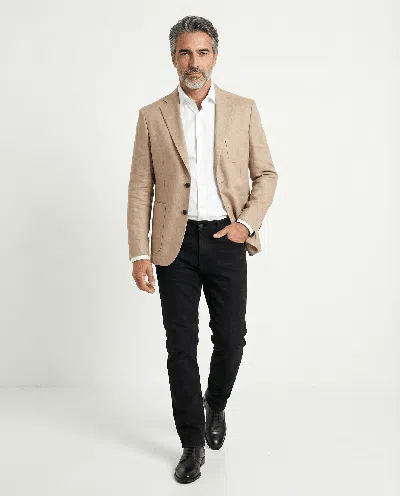 Peserico Linen Men's Blazer In Brown