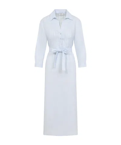 PESERICO LINEN MIDI DRESS
