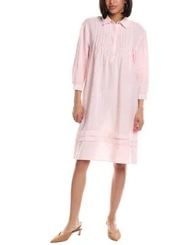 Pre-owned Peserico Linen Midi Dress Women's Pink 40