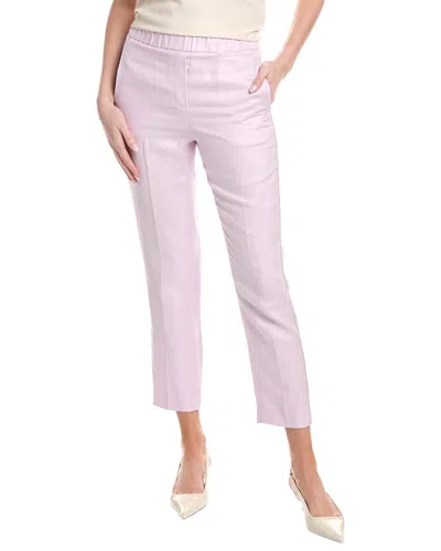 Peserico Linen Pant In Purple