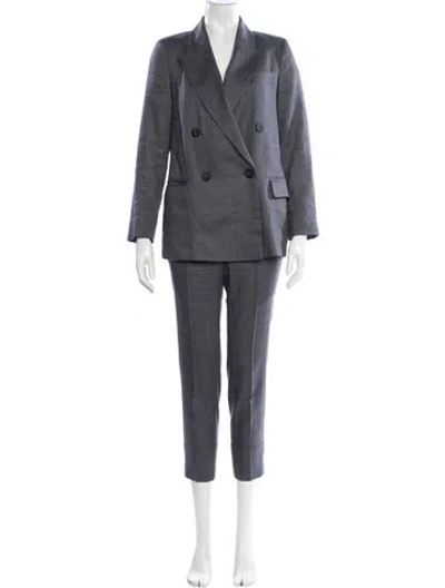 Pre-owned Peserico Linen Pantsuit In Gray
