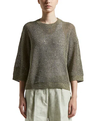 Peserico Linen Sequin Knit Sweater