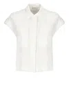 Peserico Casual Silk Blend Collared Neck Top