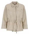 Peserico Ivory Linen Shirt