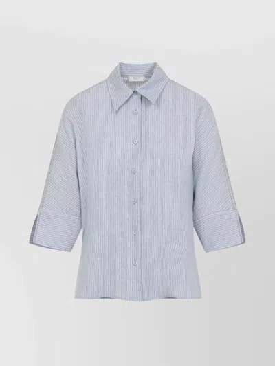 PESERICO LINEN SHIRT 3/4 SLEEVES