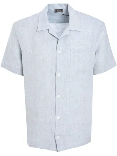Peserico Linen Shirt In Blue