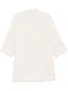 Peserico Linen Shirt In Neutrals
