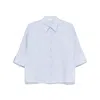 Peserico Relaxed Fit Striped Linen Shirt