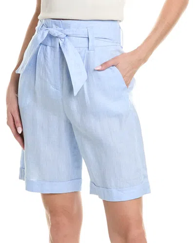 Peserico Linen Short In Blue