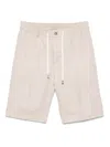 Peserico Linen Shorts In 中性色
