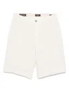 Peserico Linen Bermuda Shorts In Neutrals