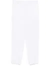 Peserico Linen Tapered Trousers In White