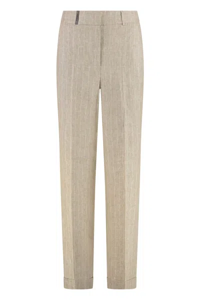 PESERICO LINEN TROUSERS
