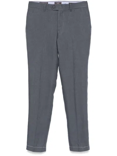 Peserico Linen Trousers In Gray