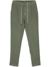 Peserico Linen Trousers In Green
