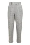 Peserico Linen Trousers In Grey