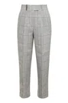 Peserico Linen Trousers In Grey