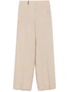 Peserico Linen Trousers In Neutrals