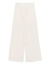 Peserico Satin Palazzo Trousers In Neutrals